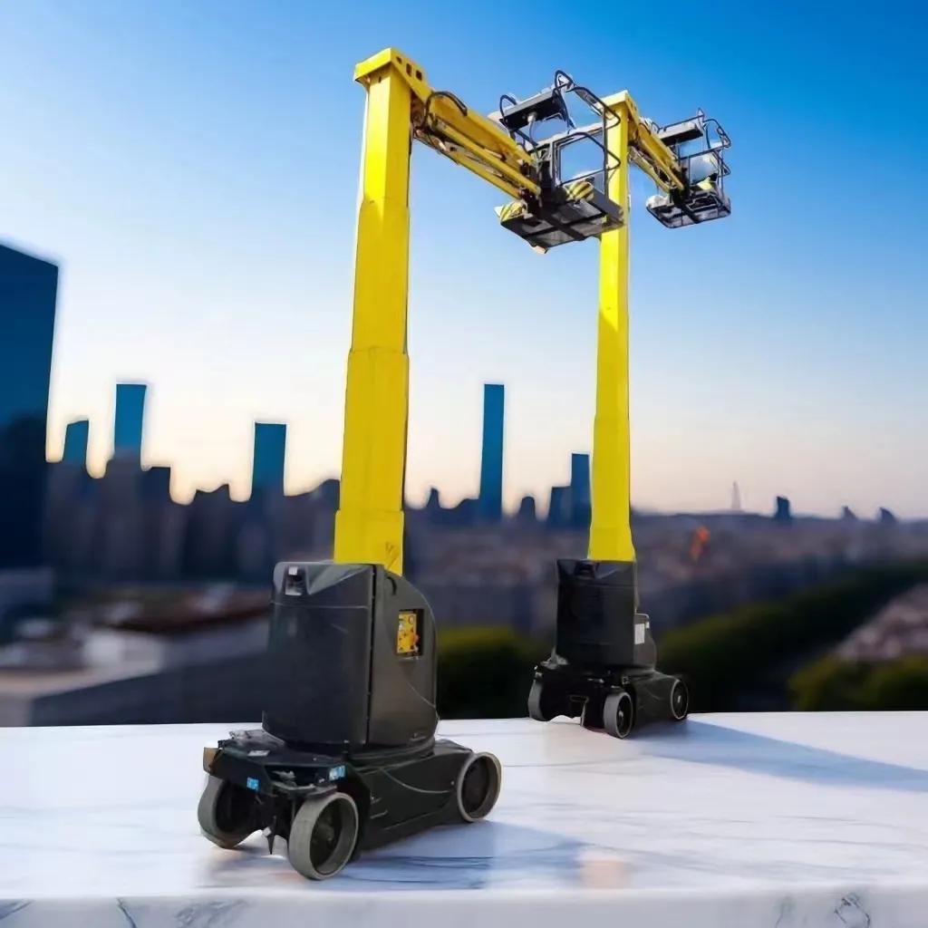 桅杆式高空作业车技术特点_曲臂式升降机使用方法_桅杆式高空作业车电动高效环保性